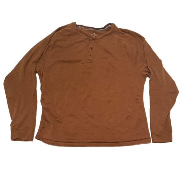 01.Algo Brown Wool Shirt Size XL - Picture 1 of 11